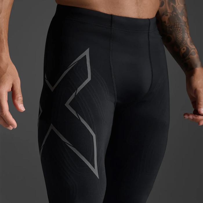 2XU MCS Light Speed Men’s Compression Tights - Black/Black Reflective