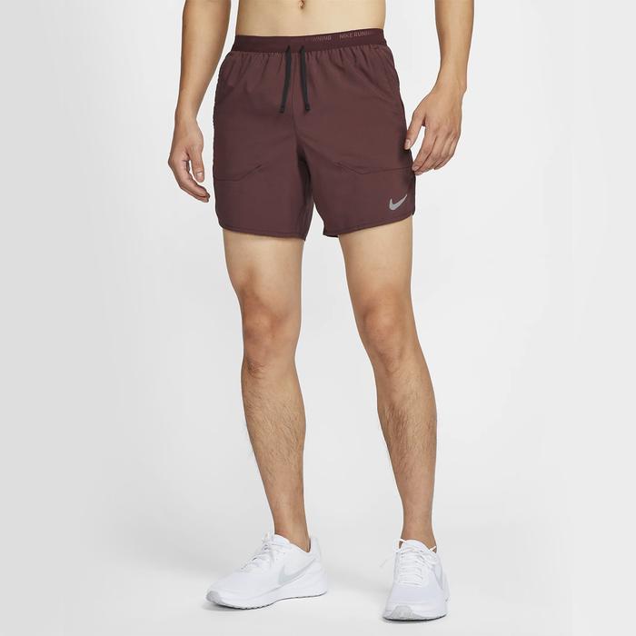 Nike Dri-FIT Stride 7-inch Brief-Lined Men's Running Shorts - Burgundy Crush