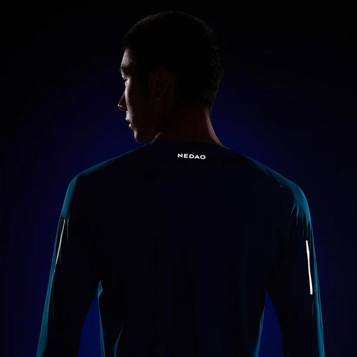 Nedao Qiflow Ventilated Men’s Running Long Sleeve T-Shirt - Black
