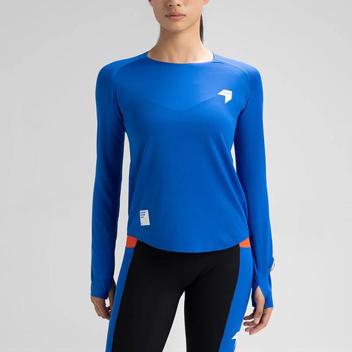 Nedao SwiftBreeze Ventilated Women’s Running Long Sleeve T-Shirt - Nedao Blue