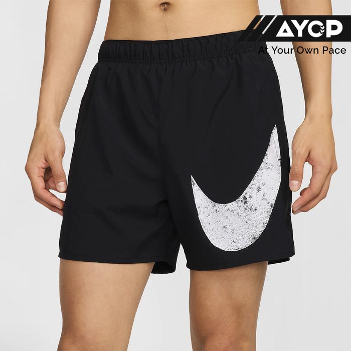 Nike Dri-FIT Challenger Swoosh 5-inch Men’s Running Shorts - Black