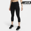 Nike Dri-FIT Fast Women's Mid-Rise Crop Running Leggings - Black