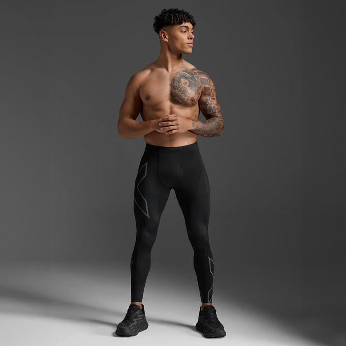 2XU MCS Light Speed Men’s Compression Tights - Black/Black Reflective