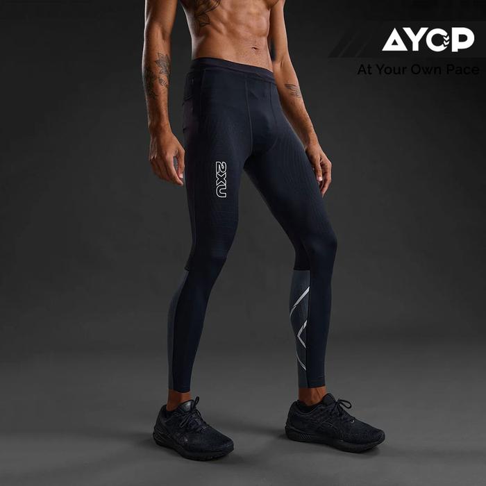 2XU Light Speed React Men’s Compression Tights - Black/White