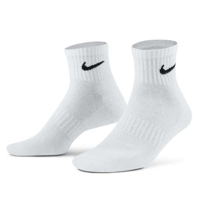 (3 Pairs) Nike Everyday Cushioned Ankle Unisex Socks - White