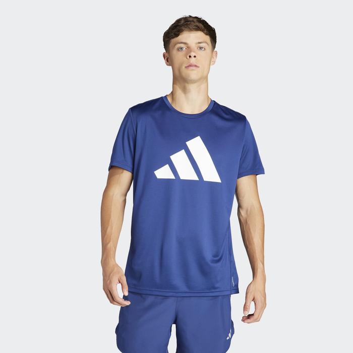 Adidas Run It Tee Men's Running T-Shirt - Dark Blue