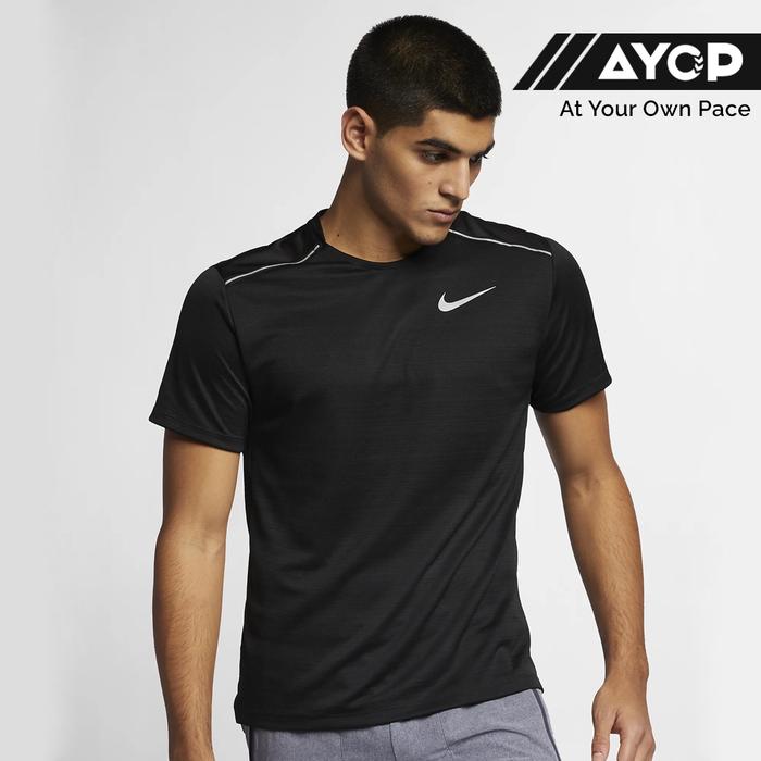 Nike Men's Dri-FIT Miler Short Sleeve - Black