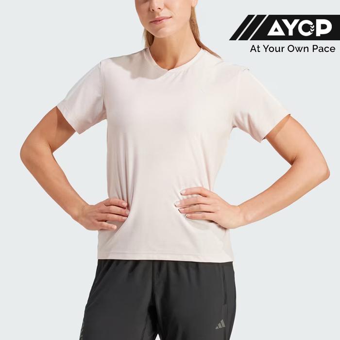 Adidas Own The Run Women's Running T-Shirt - Putty Mauve