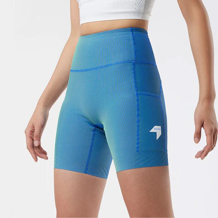 Nedao VelocityX 1/2-Length 6-inch Women’s Running Tights - Neon Green