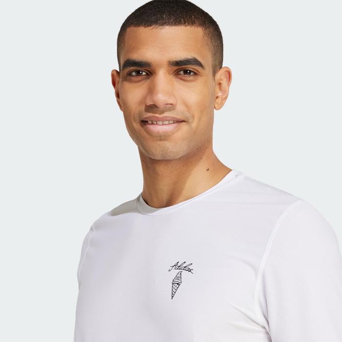 Adidas Running Ice Cream Graphic Men's Running T-Shirt - White