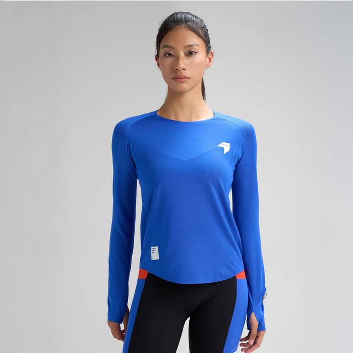 Nedao SwiftBreeze Ventilated Women’s Running Long Sleeve T-Shirt - Nedao Blue