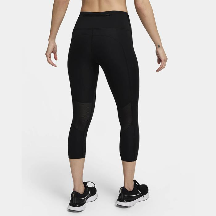 Nike Dri-FIT Fast Women's Mid-Rise Crop Running Leggings - Black
