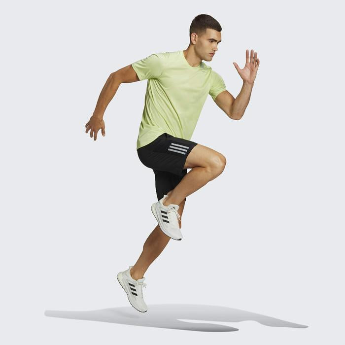Adidas Own The Run Men’s Running Shorts - Black/Silver