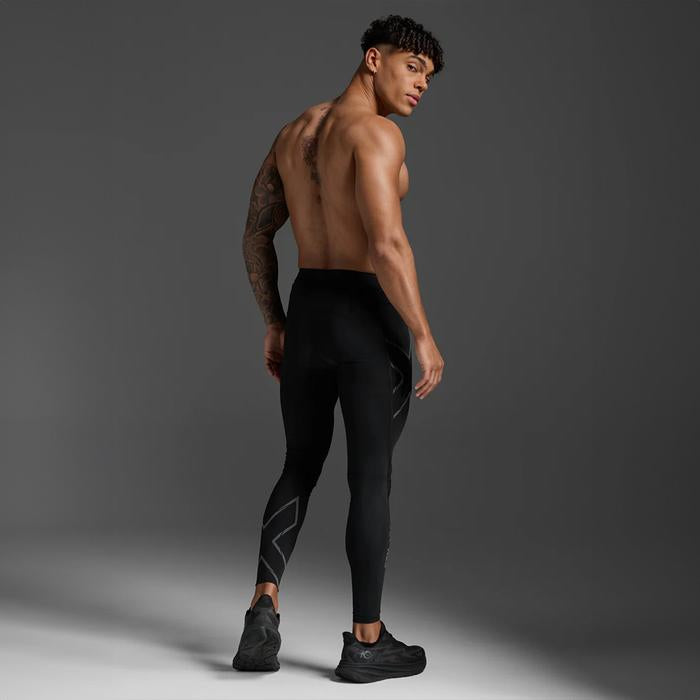 2XU MCS Light Speed Men’s Compression Tights - Black/Black Reflective