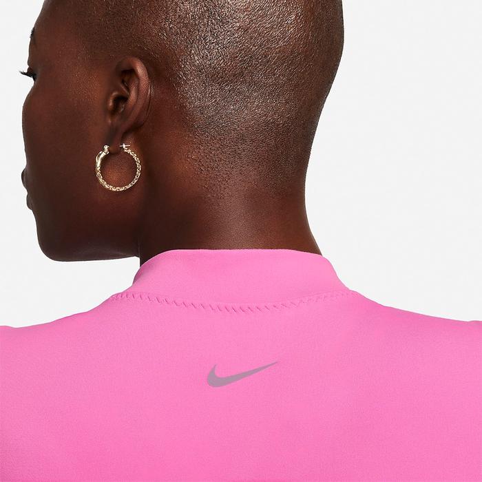 Nike Dri-FIT One Fitted Women's Mock-Neck Cropped Tank Top - Playful Pink