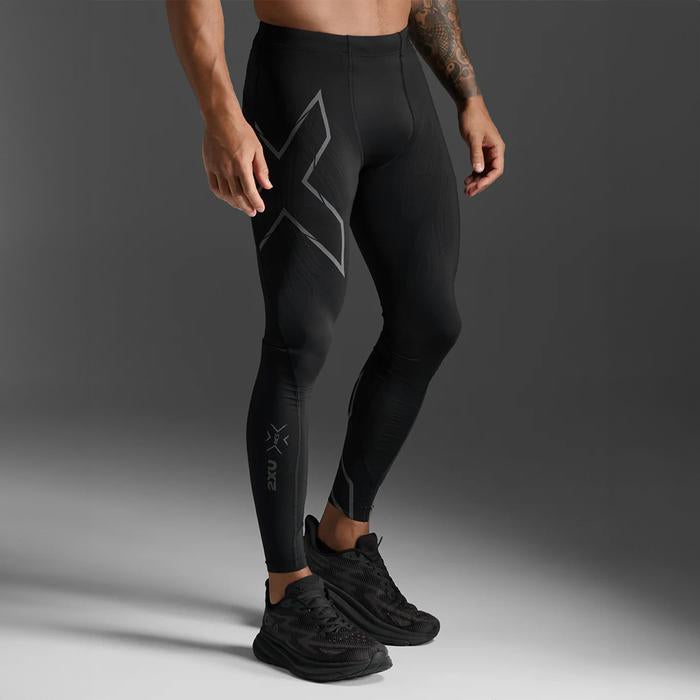 2XU MCS Light Speed Men’s Compression Tights - Black/Black Reflective