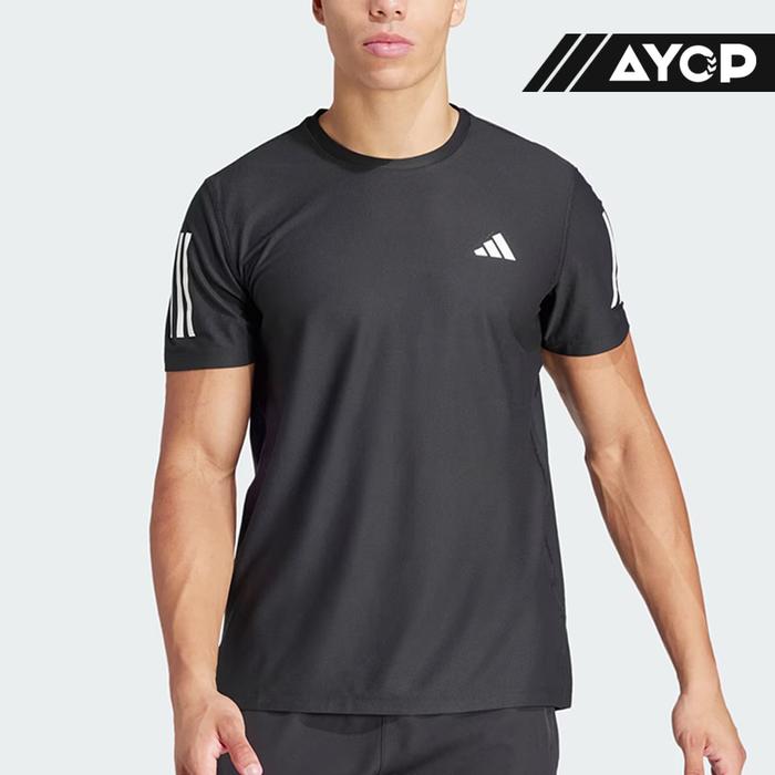 Kaos Lari Pria Adidas Own The Run Men’s Running T-Shirt - Olive Strata