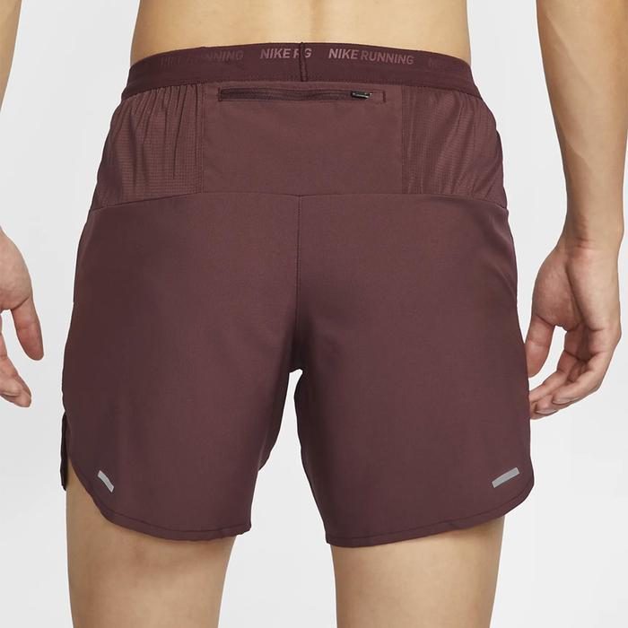 Nike Dri-FIT Stride 7-inch Brief-Lined Men's Running Shorts - Burgundy Crush