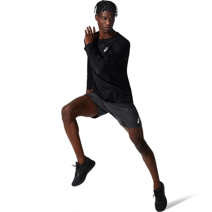 Asics Silver Men's Long Sleeve T-Shirt - Performance Black