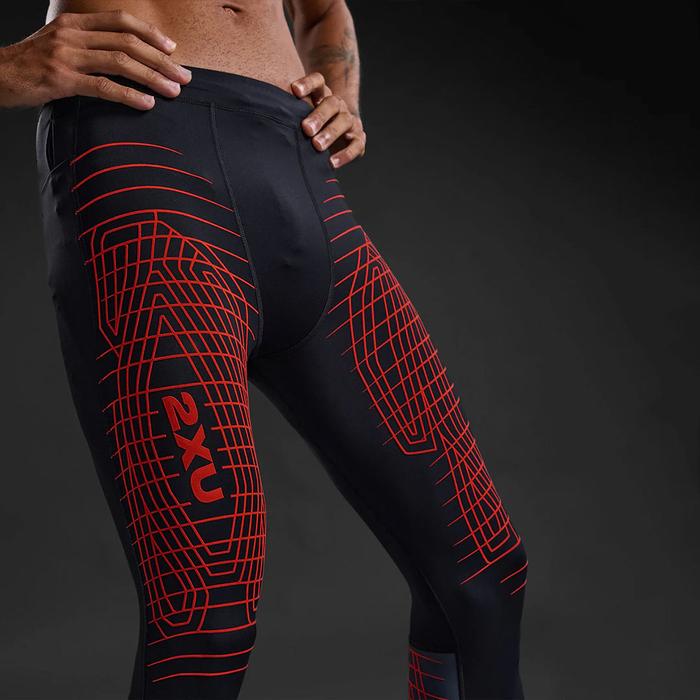 2XU Light Speed React Men’s Compression Tights - Black/White