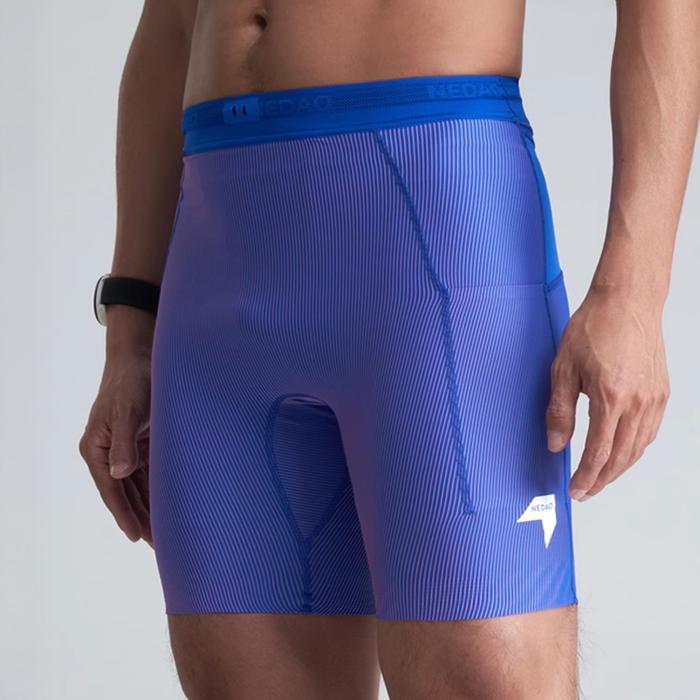 Nedao VelocityX 1/2-Length 7-inch Men’s Running Tights - Galaxy Blue