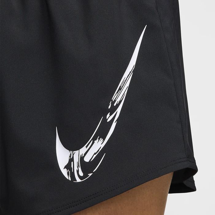 Nike Dri-FIT One Mid-rise Brief-lined Graphic Women’s Running Shorts - Black
