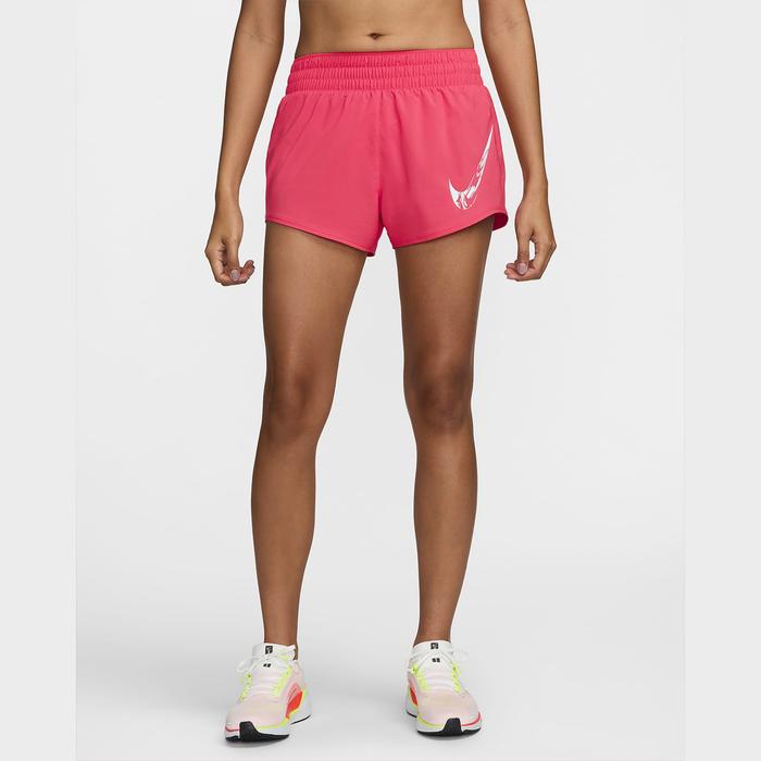 Nike Dri-FIT One Mid-rise Brief-lined Graphic Women’s Running Shorts - Aster Pink
