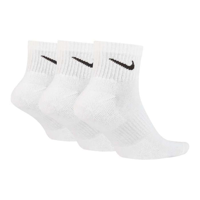 (3 Pairs) Nike Everyday Cushioned Ankle Unisex Socks - White