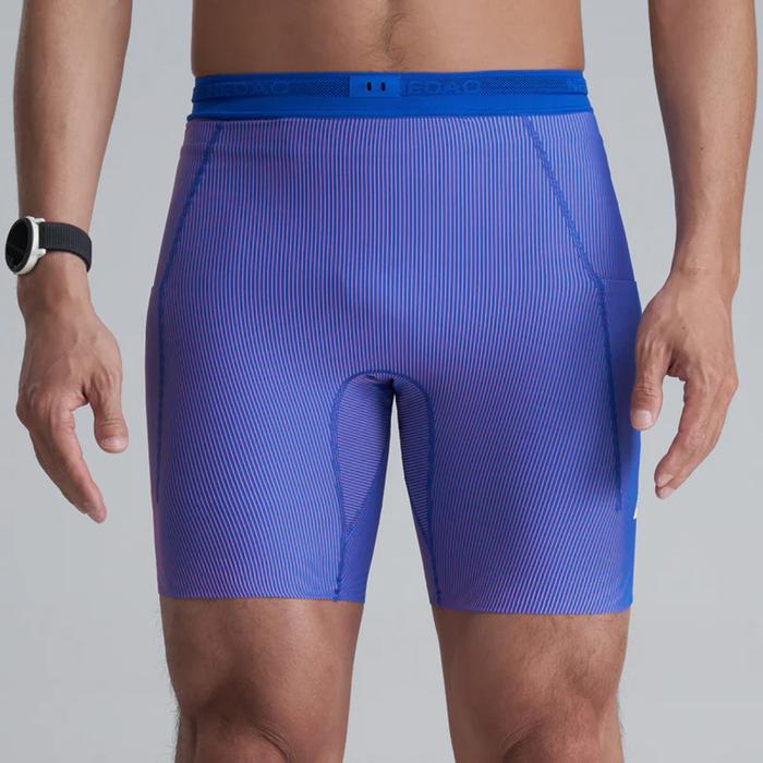 Nedao VelocityX 1/2-Length 7-inch Men’s Running Tights - Galaxy Blue