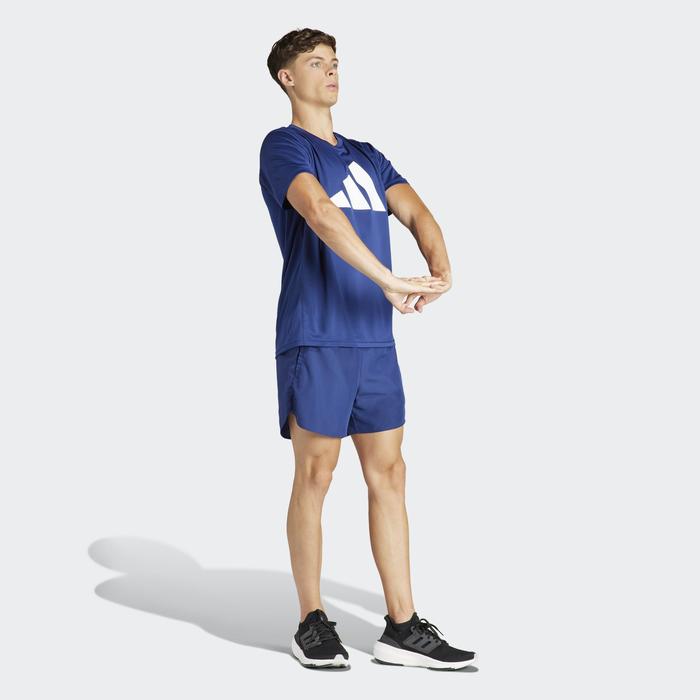 Adidas Run It Tee Men's Running T-Shirt - Dark Blue