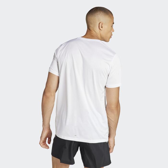 Adidas Run It Logo Men's Running T-Shirt - White