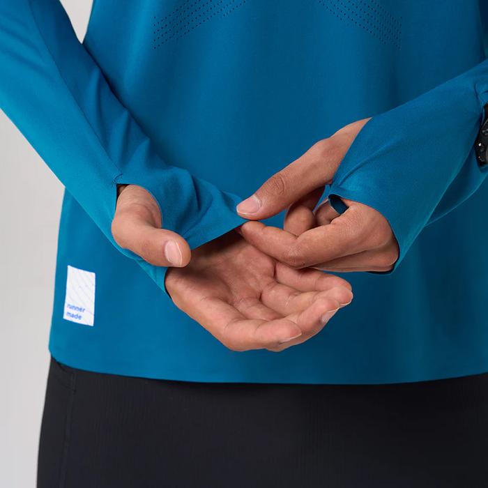 Nedao Qiflow Ventilated Men’s Running Long Sleeve T-Shirt - Black