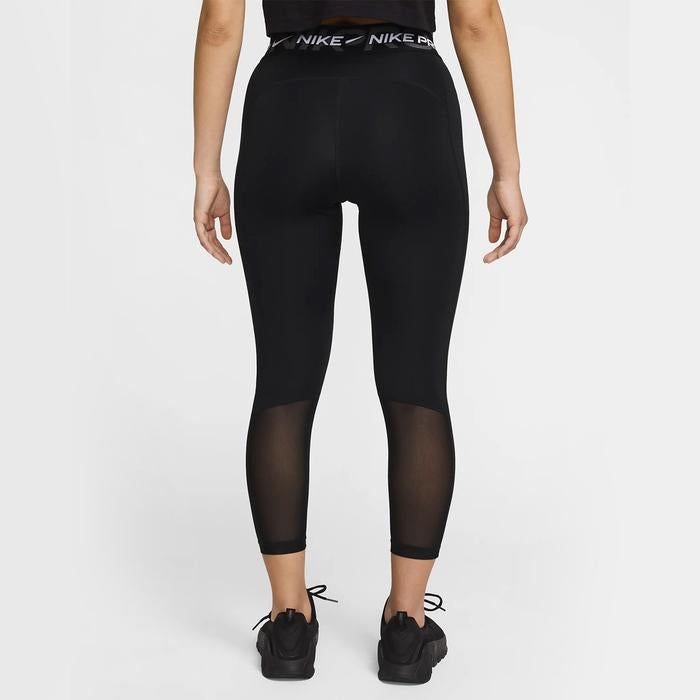 Nike Pro Mid-Rise 7/8 Graphic Women’s Running Leggings - Black