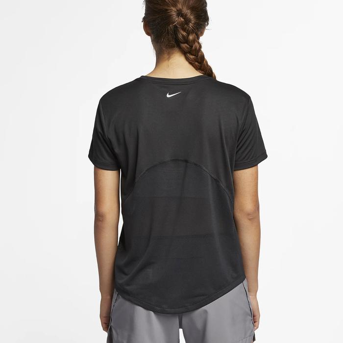 Nike Dri-FIT Miler Short Sleeve Women's Running T-Shirt - Black