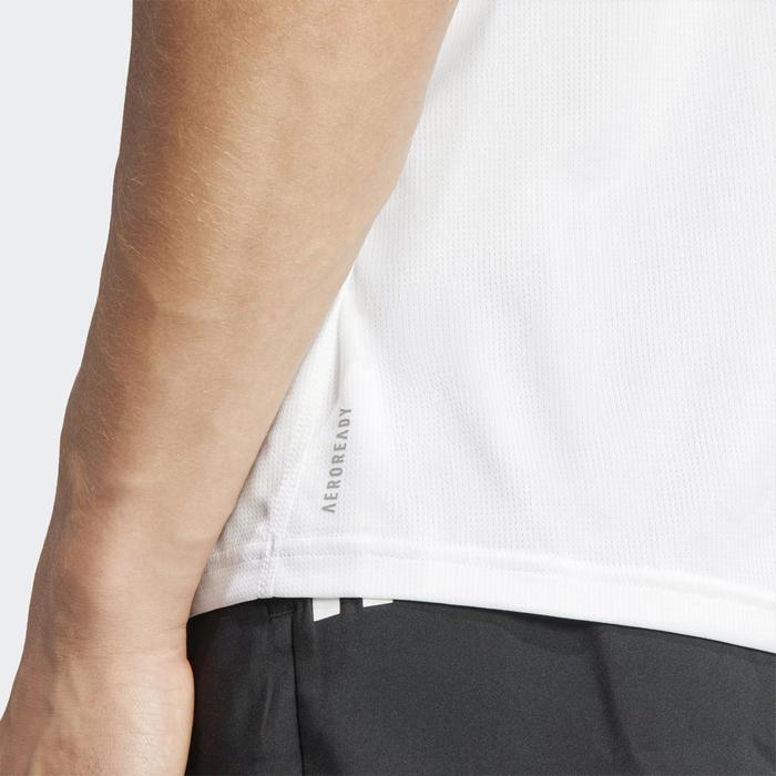 Adidas Run It Logo Men's Running T-Shirt - White