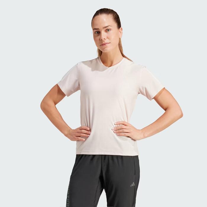 Adidas Own The Run Women's Running T-Shirt - Putty Mauve