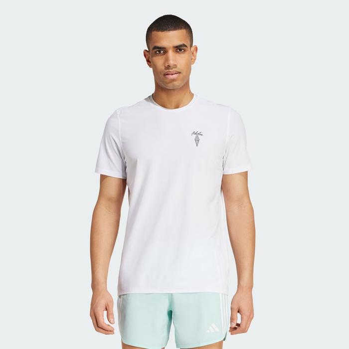 Adidas Running Ice Cream Graphic Men's Running T-Shirt - White