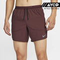 Nike Dri-FIT Stride 7-inch Brief-Lined Men's Running Shorts - Burgundy Crush