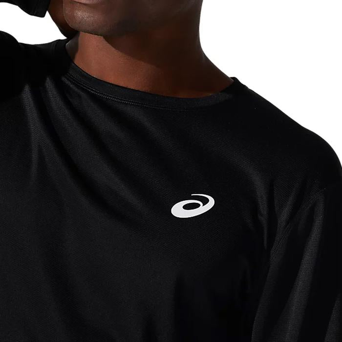 Asics Silver Men's Long Sleeve T-Shirt - Performance Black