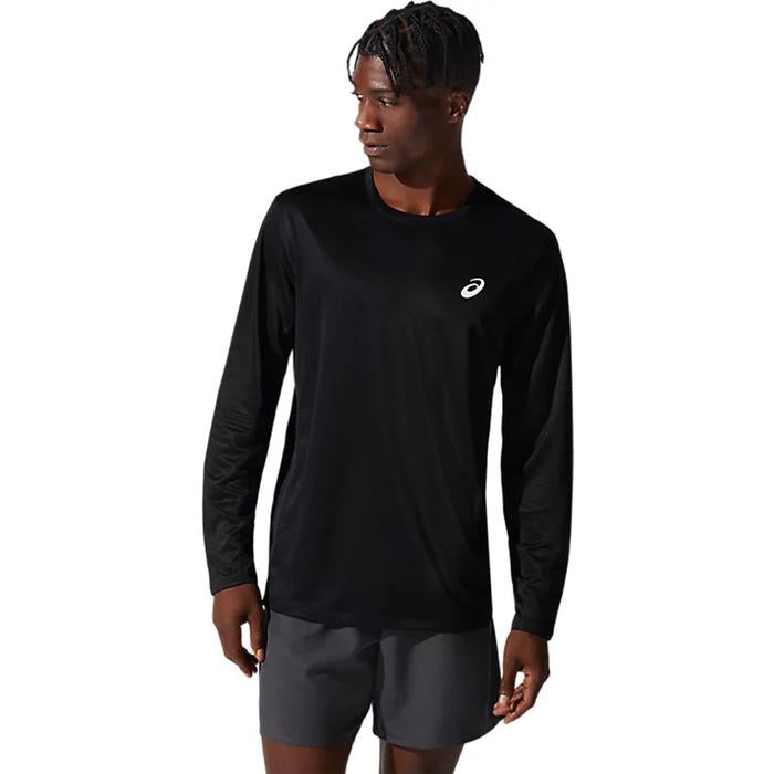 Asics Silver Men's Long Sleeve T-Shirt - Performance Black