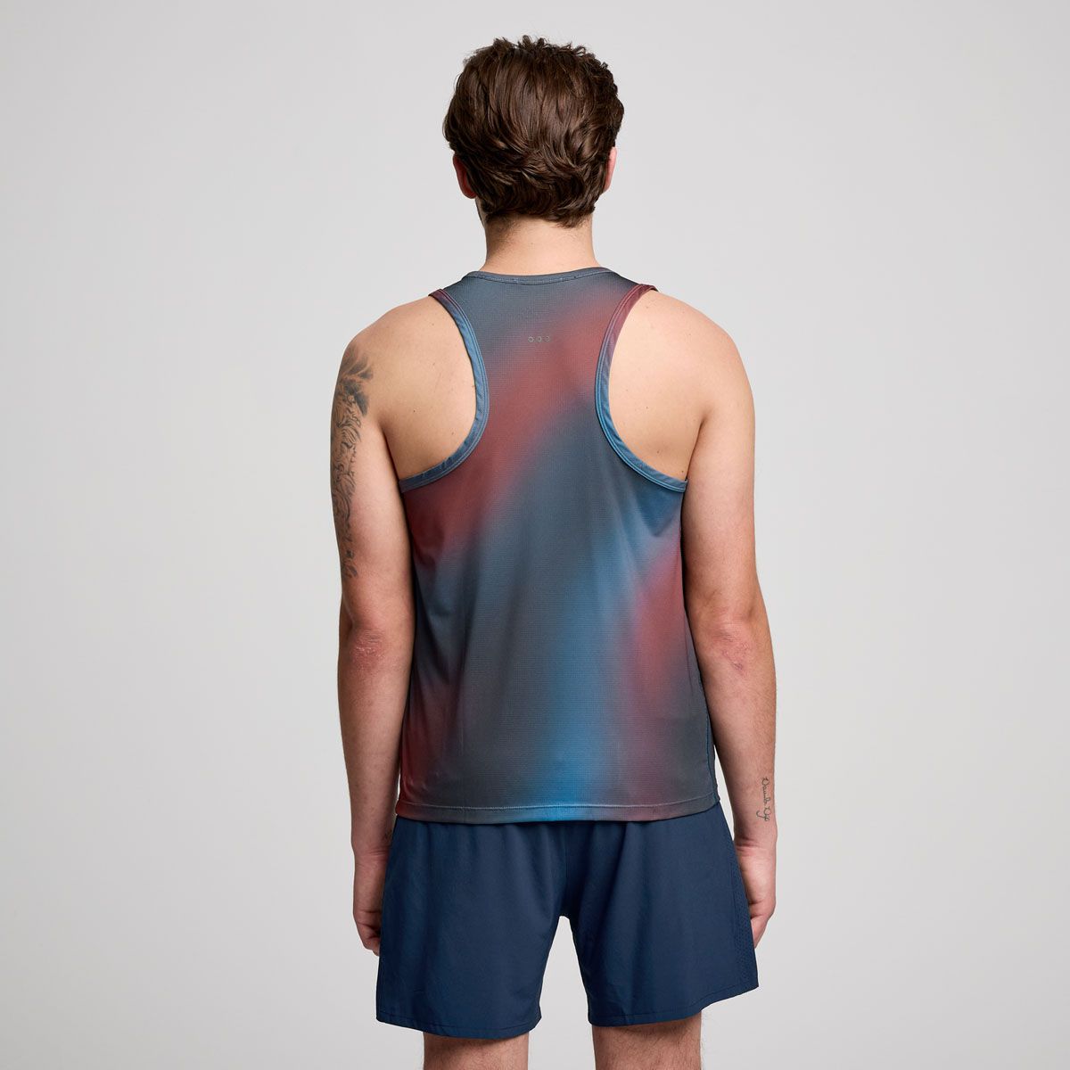 Saucony Stopwatch Graphic Men’s Running Tank Top Singlet - Soothe Print