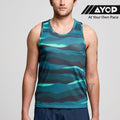Saucony Stopwatch Graphic Men’s Running Tank Top Singlet - Calm Print