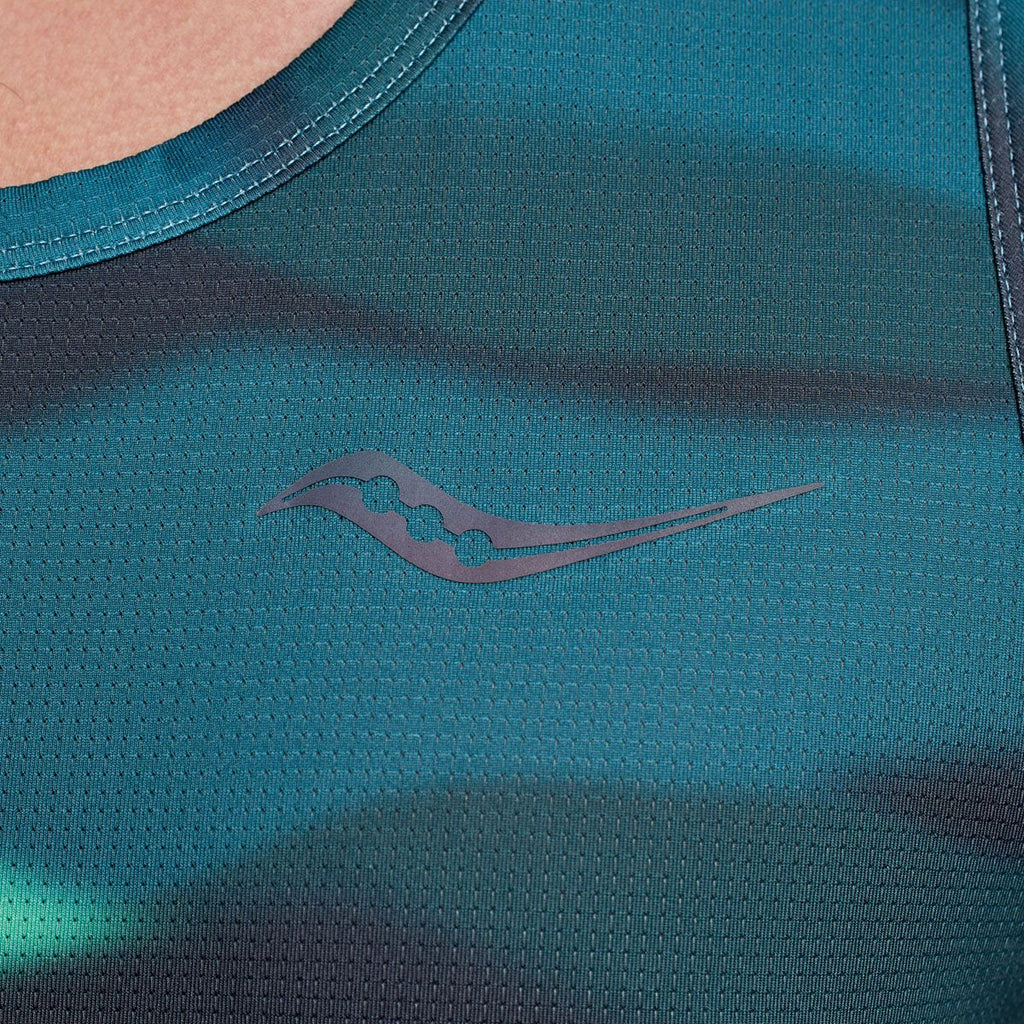 Saucony Stopwatch Graphic Men’s Running Tank Top Singlet - Calm Print