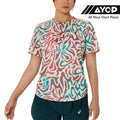 Asics Road All Over Print Kabuki Theater Women’s Running T-Shirt - Birch