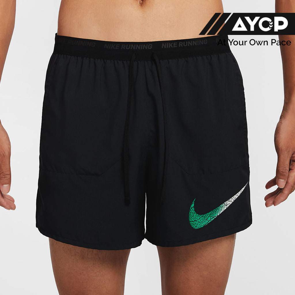 Nike Dri-FIT Stride “Kipchoge” 5-inch Brief-lined Men’s Running Shorts - Black/Stadium Green