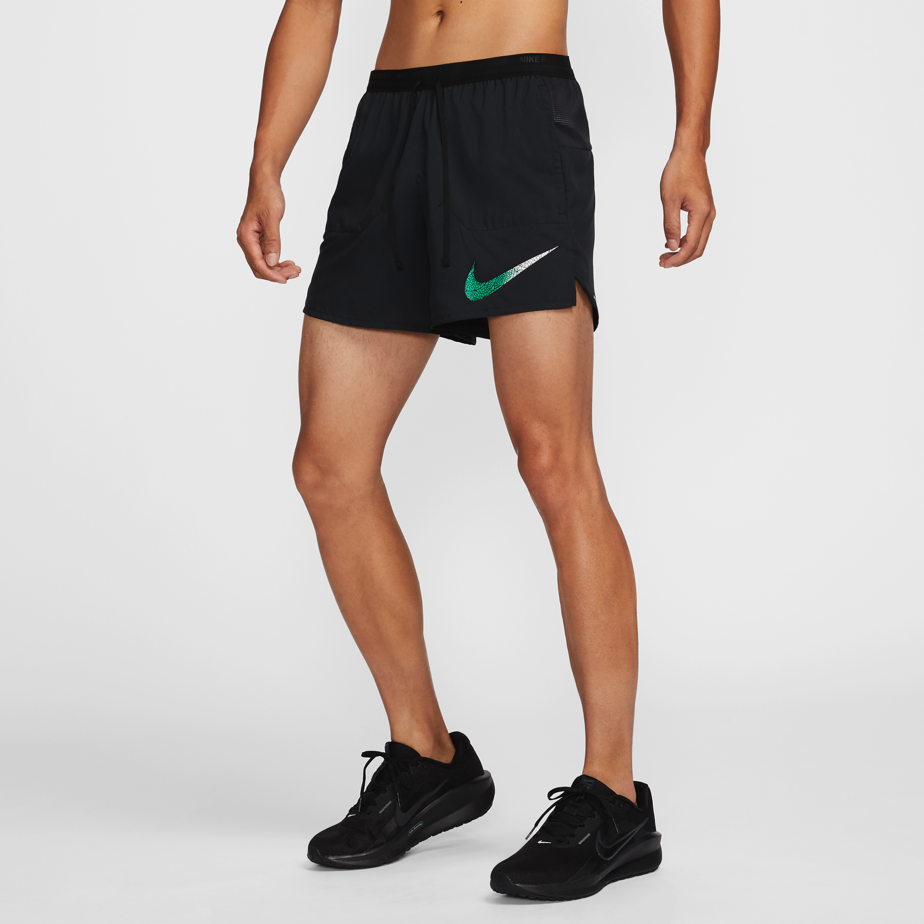 Nike Dri-FIT Stride “Kipchoge” 5-inch Brief-lined Men’s Running Shorts - Black/Stadium Green