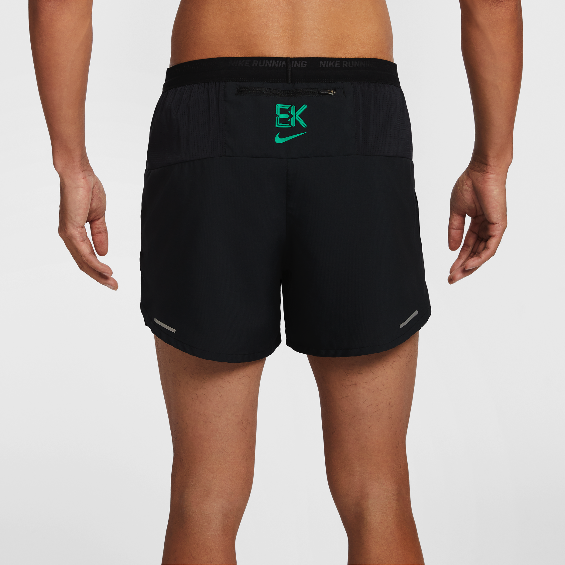 Nike Dri-FIT Stride “Kipchoge” 5-inch Brief-lined Men’s Running Shorts - Black/Stadium Green
