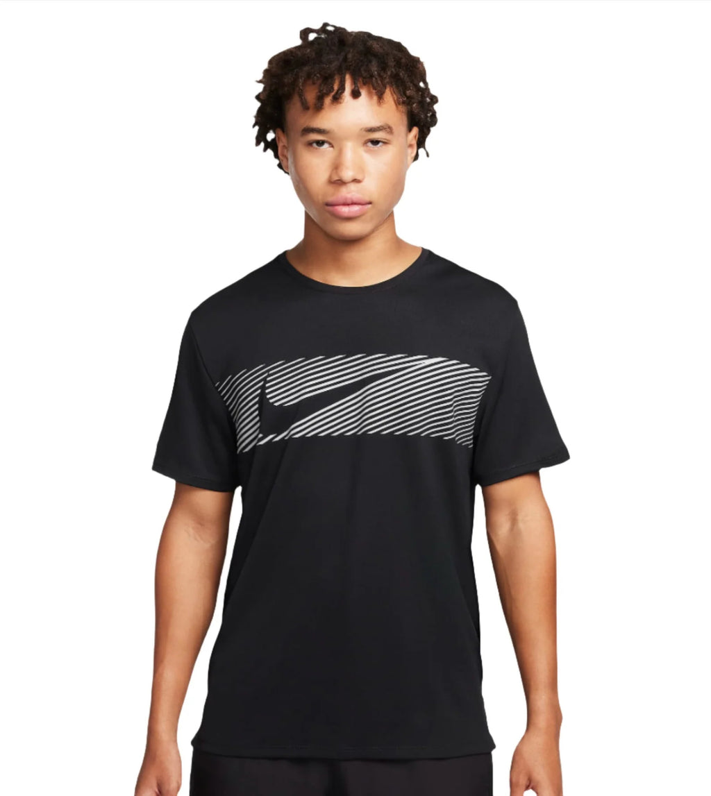 Nike Dri-FIT Miler Flash Men’s Running T-Shirt - Black