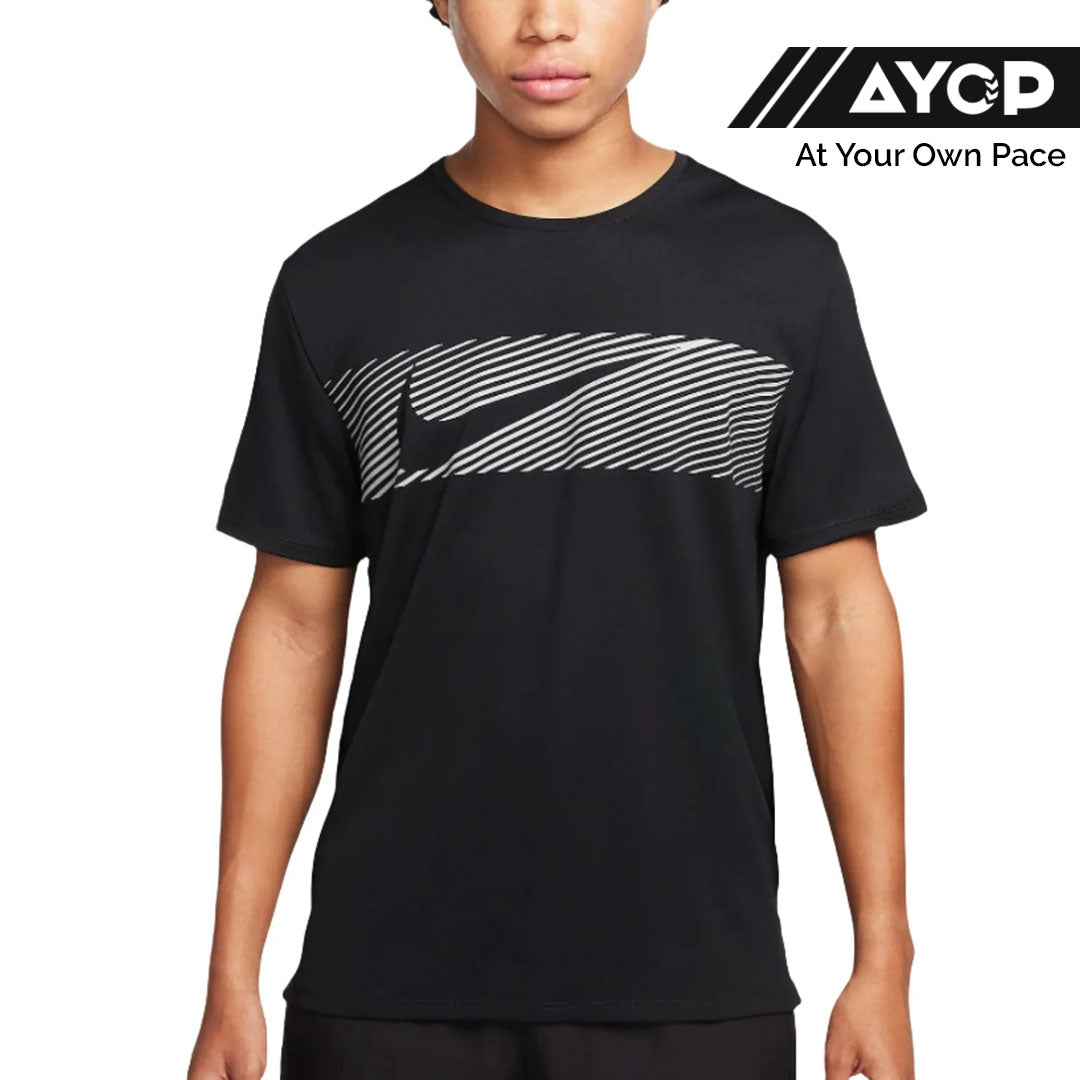 Nike Dri-FIT Miler Flash Men’s Running T-Shirt - Black