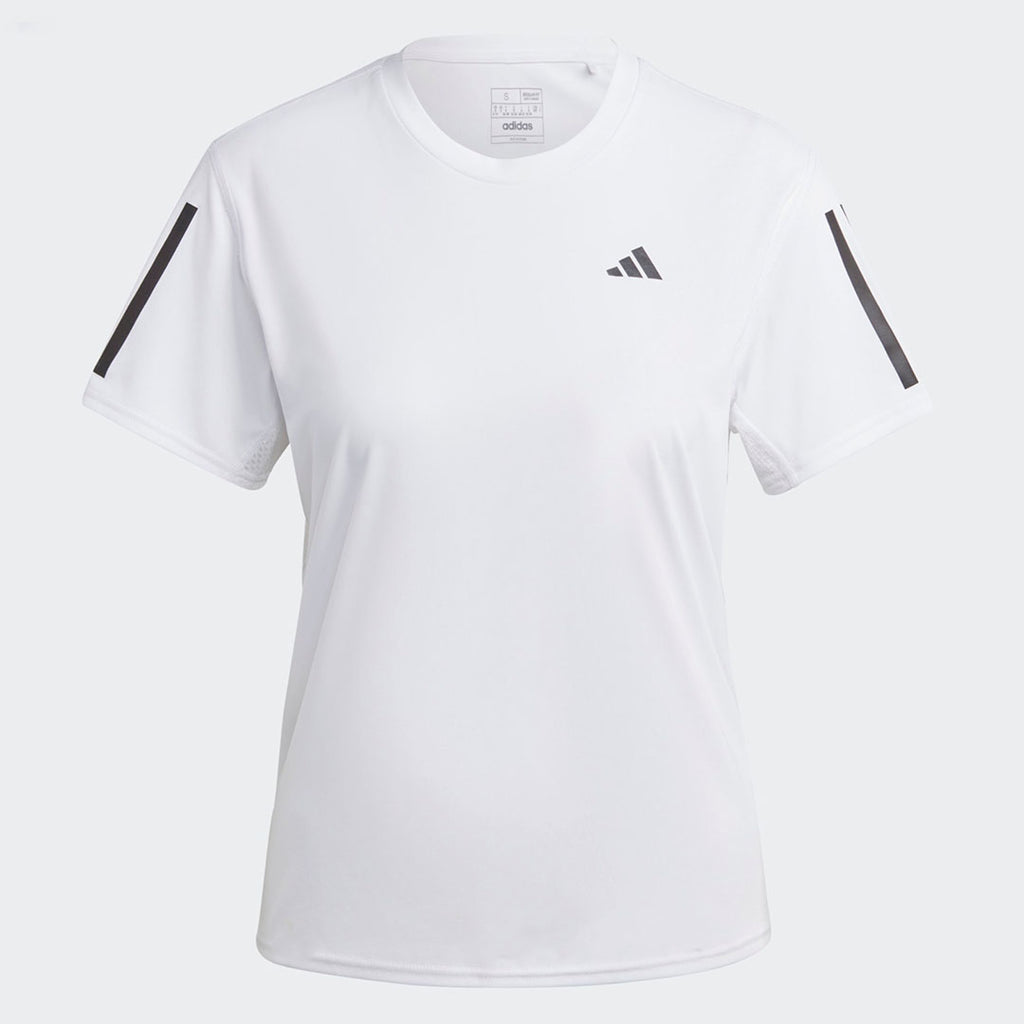 Adidas Own The Run 3 Stripes Women’s Running T-Shirt - White